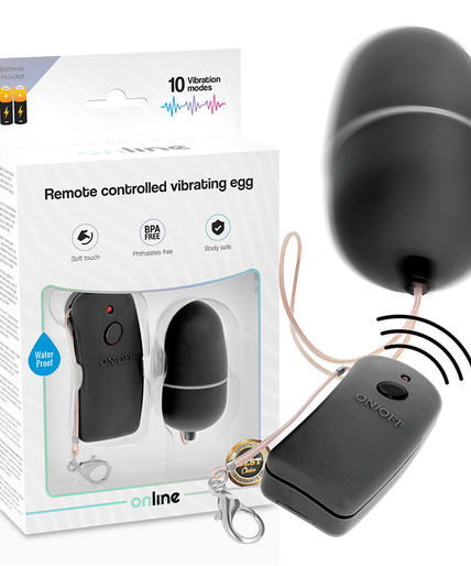 ONLINE - REMOTE CONTROLLED VIBRATING EGG BLACK