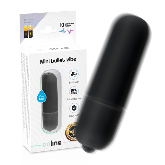 ONLINE - MINI KOGELVIBRATOR ZWART