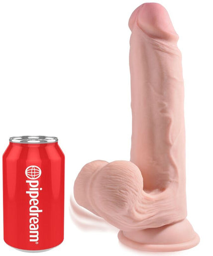 KING COCK - PLUS 3D DILDO SWINGING BALLS 20.3 CM