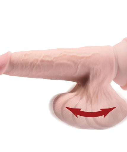 KING COCK - PLUS 3D DILDO SWINGING BALLS 12.7 CM