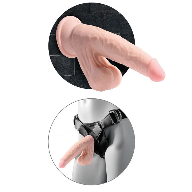 King Cock – Plus 3d Dildo Swinging Balls 12.7 Cm