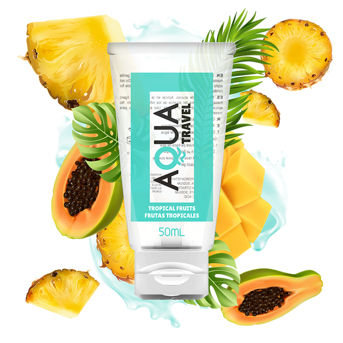 Aqua Travel – Smaak Waterbasis Glijmiddel Tropisch Fruit – 50 ml