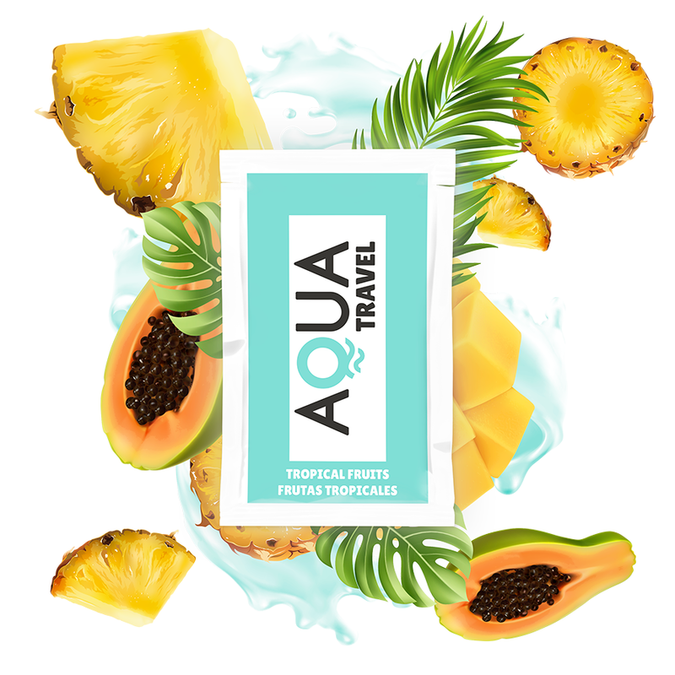 Aqua Travel – Waterbasis glijmiddel met tropische fruitsmaak 6 ml