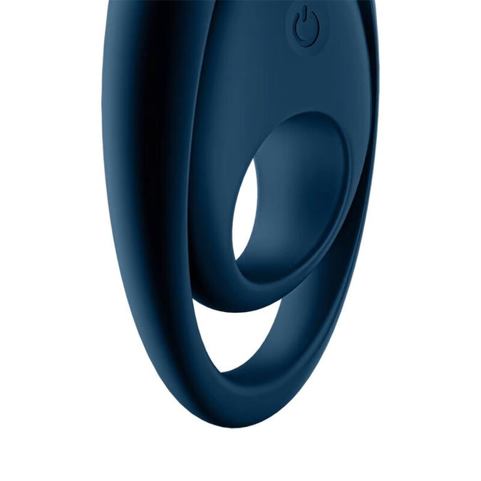SATISFYER - GLORIOUS DUO RING VIBRATOR BLAUW