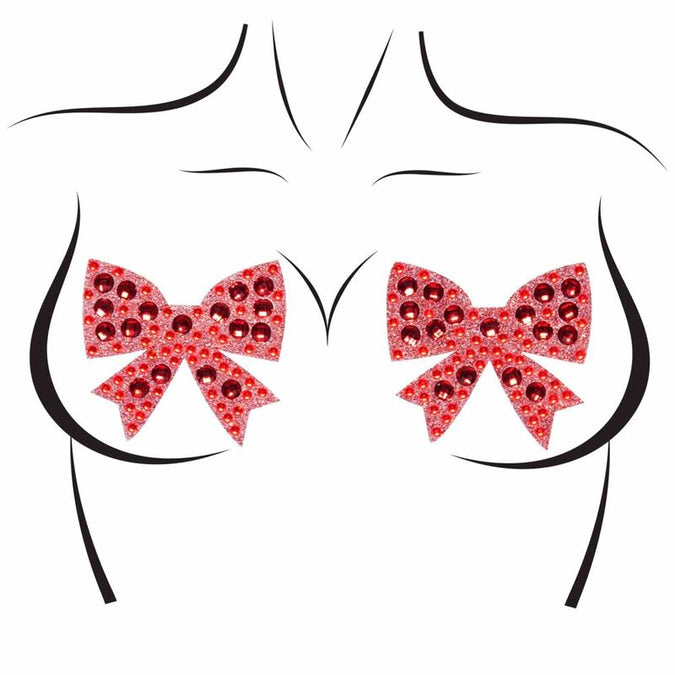 LEG AVENUE - STRIKKEN NIPPLE COVERS ONE SIZE
