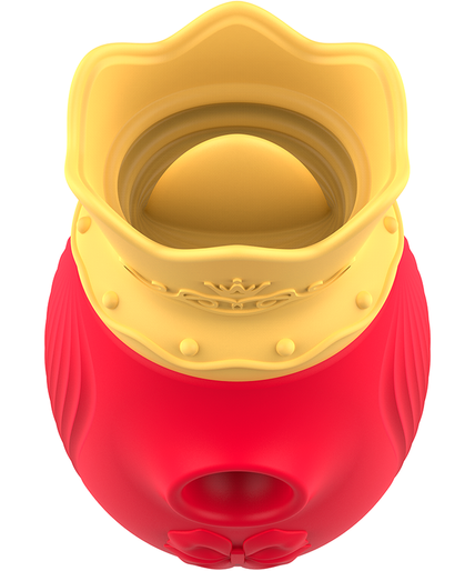 INTENSE - CLITORIS STIMULATOR 10 SUCTION AND LICKING MODES - RED