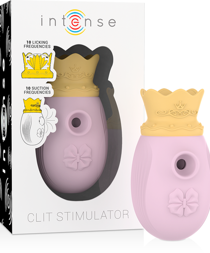 INTENSE - CLITORIS STIMULATOR 10 SUCTION AND LICKING MODES - PINK