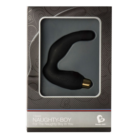 Rocks-Off – Naughty Boy Prostate & Perineum Massager – Black