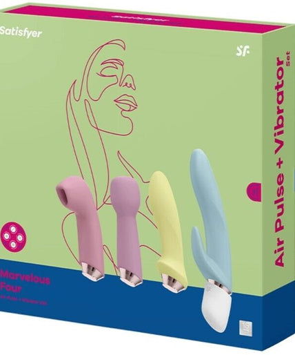 SATISFYER - MARVELOUS FOUR VIBRATOR & AIR PULSE SET