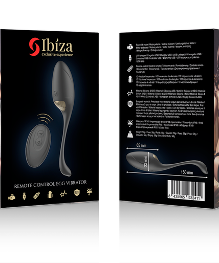 Ibiza – Krachtige eivibrator met afstandsbediening