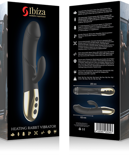 IBIZA - POWERFUL ANATOMICAL VIBRATOR WITH RABBIT