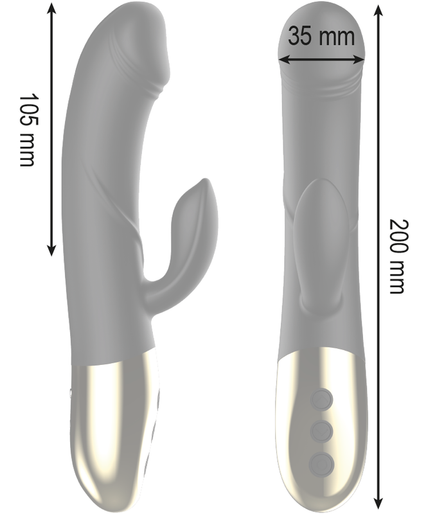IBIZA - POWERFUL ANATOMICAL VIBRATOR WITH RABBIT