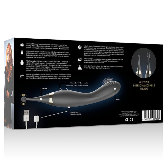 Ibiza – Interchangeable Clitoral Stimulator And Pulsation G Spot Vibrator