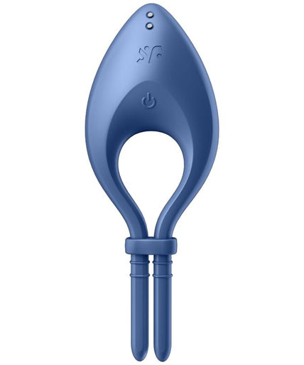 SATISFYER - BULLSEYE RING VIBRATOR APP BLUE