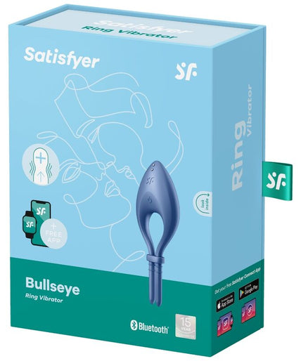 SATISFYER - BULLSEYE RING VIBRATOR APP BLUE