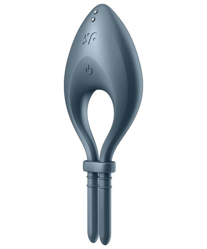 SATISFYER - BULLSEYE RING VIBRATOR APP GREY