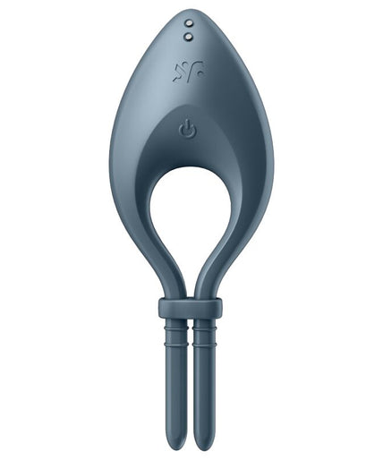 SATISFYER - BULLSEYE RING VIBRATOR APP GREY