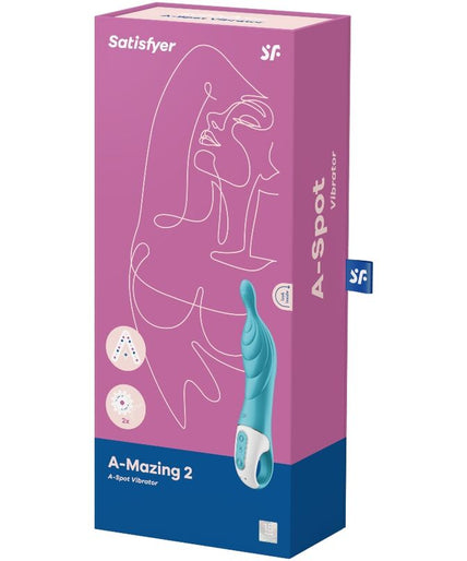 SATISFYER - AMAZING 2 ASPOT VIBRATOR TURQUOISE