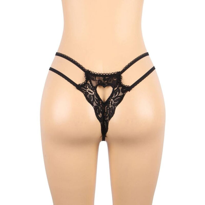 Subblime – Dreiteiliges Set BH + Strapsgürtel + String L/xl