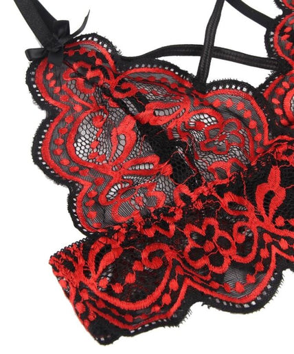 SUBBLIME - SET Tweedelige set Kanten Top en Slipje S/M