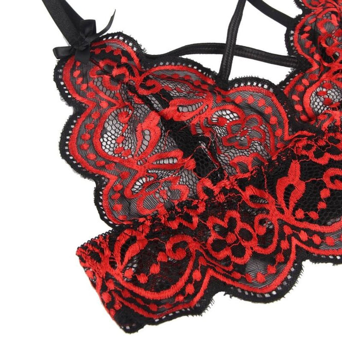 SUBBLIME - SET Tweedelige set Kanten Top en Slipje S/M