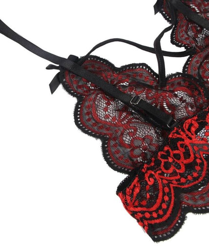 SUBBLIME - SET Tweedelige set Kanten Top en Slipje S/M