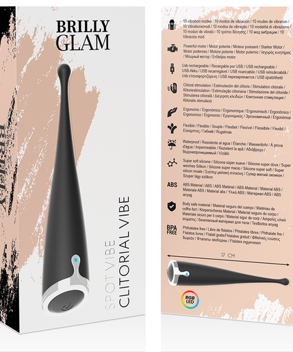 BRILLY GLAM - SPOT VIBE CLITORIAL BLACK