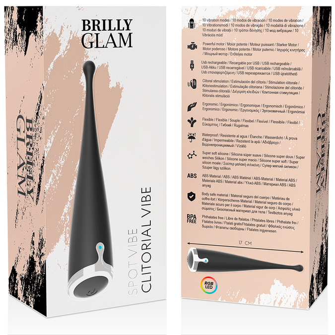 BRILLY GLAM - SPOT VIBE CLITORIAAL ZWART