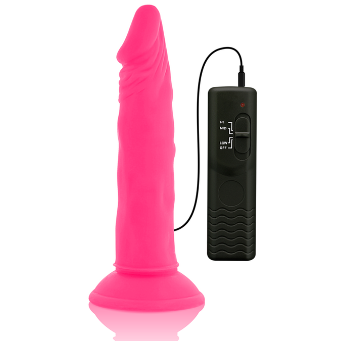 Diversia – Flexible Vibrating Dildo Pink 23 Cm – O – 4.3 Cm