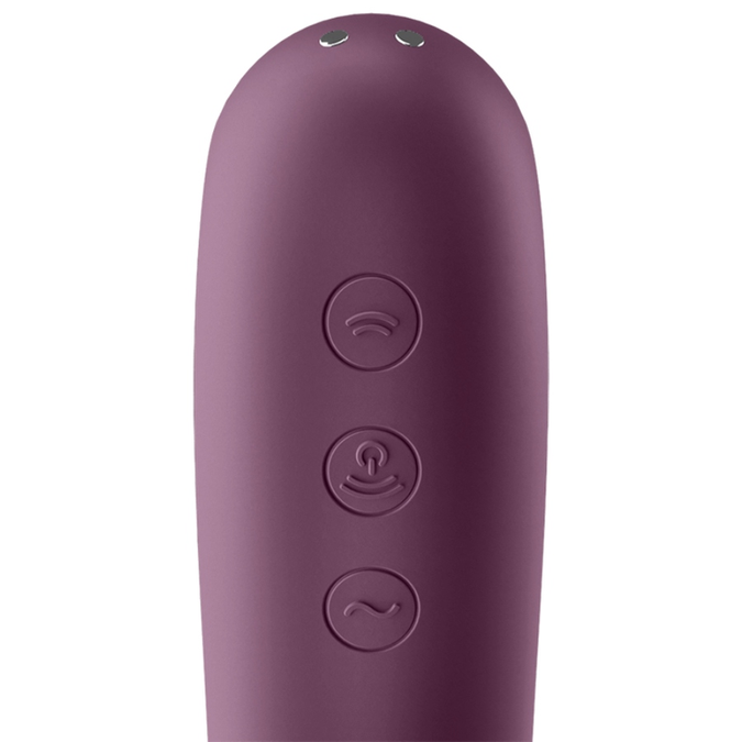 Satisfyer – Dual Kiss Air Pulse Vibrator Weinrot