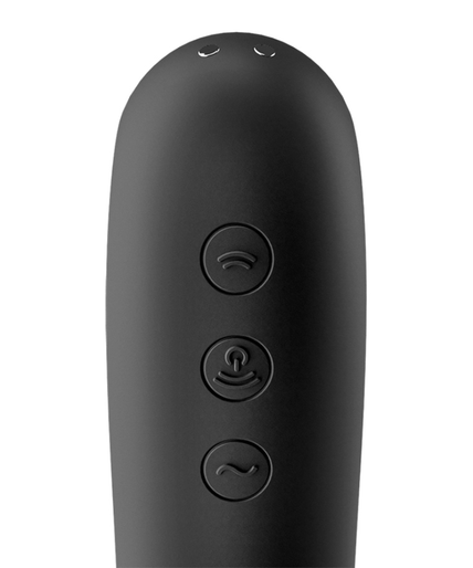 Satisfyer – Dual Kiss Air Pulse Vibrator Zwart