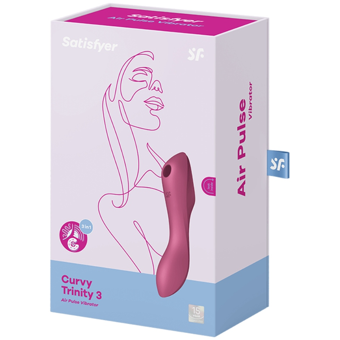 Satisfyer – Curvy Trinity 3 Air Pulse Vibrator Red