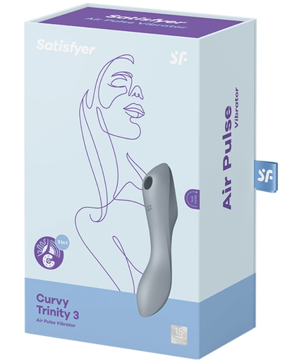Satisfyer – Curvy Trinity 3 Air Pulse Vibrator Grau