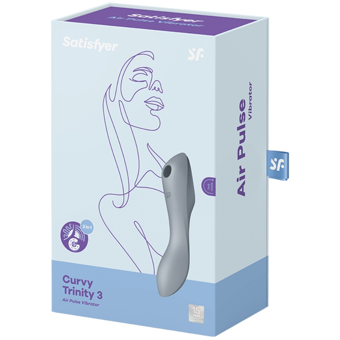 Satisfyer – Curvy Trinity 3 Air Pulse Vibrator Grau