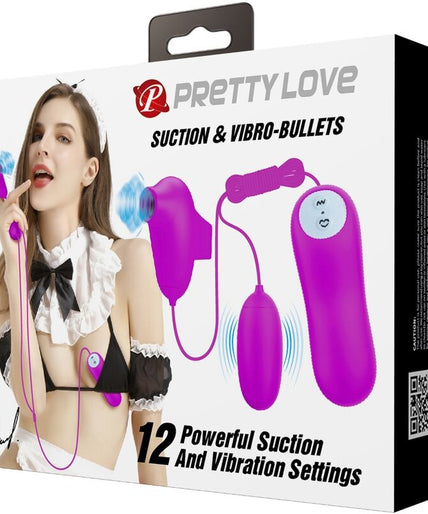 PRETTY LOVE - VIBRATING BULLET AND SUCTION CUP