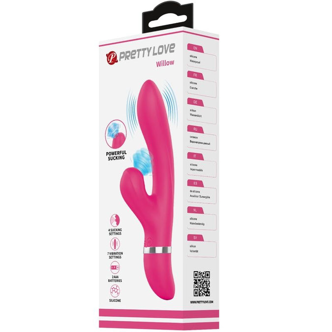 PRETTY LOVE - WILLOW KONIJN VIBRATOR EN ZUIGFUNCTIE
