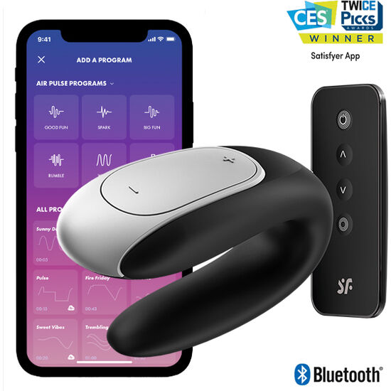 Satisfyer – Double Fun Partner Vibrator Black
