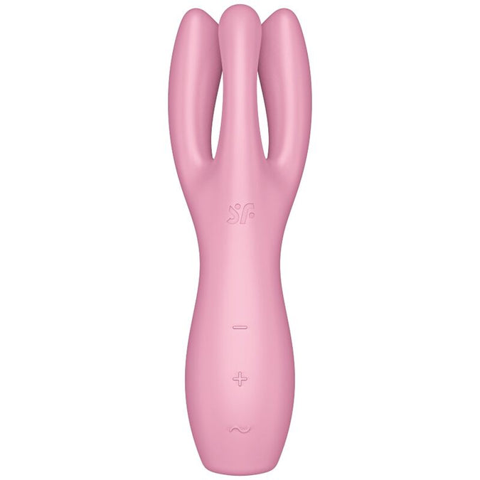 SATISFYER - THREESOME 3 VIBRATOR ROZE