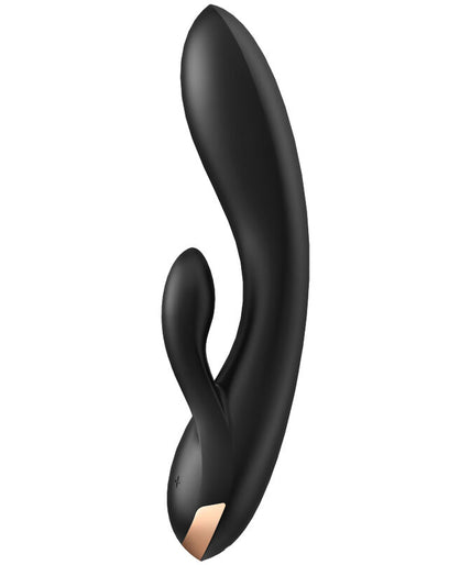 SATISFYER - DOUBLE FLEX VIBRATOR APP BLACK