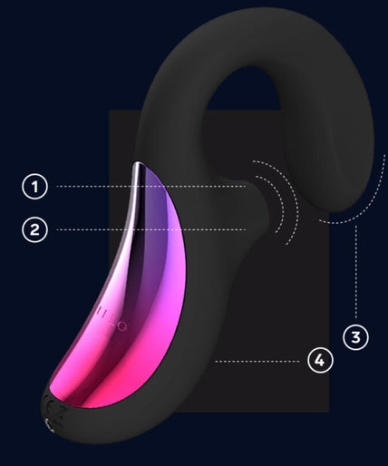 LELO – ENIGMA Cruise Double Stimulation Sonic Massager – Black
