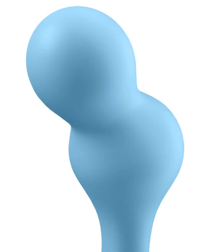 SATISFYER - DEEP DIVER VIBRATING PLUG APP BLUE