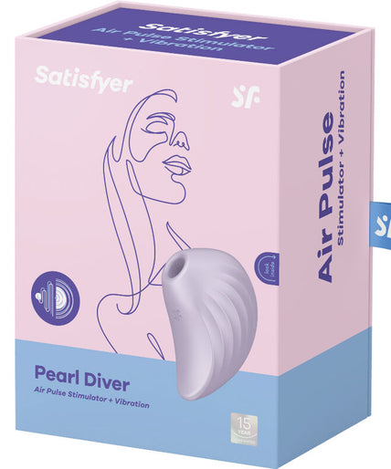 SATISFYER - PEARL DIVER AIR PULSE STIMULATOR & VIBRATOR VIOLET