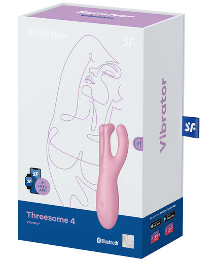 SATISFYER - THREESOME 4 VIBRATOR APP PINK