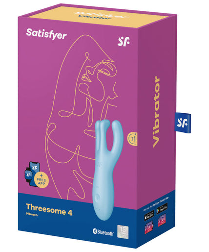 SATISFYER - THREESOME 4 VIBRATOR APP BLUE