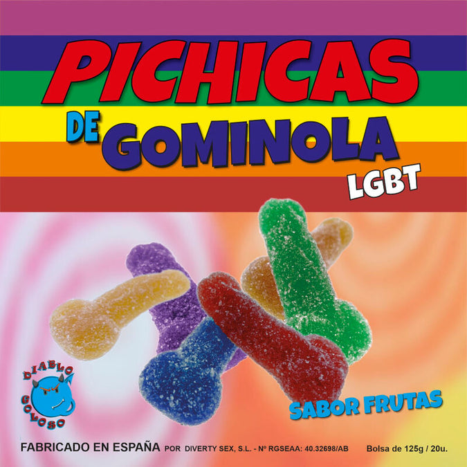 Pride – Gummy penisvruchten met suiker LGBT