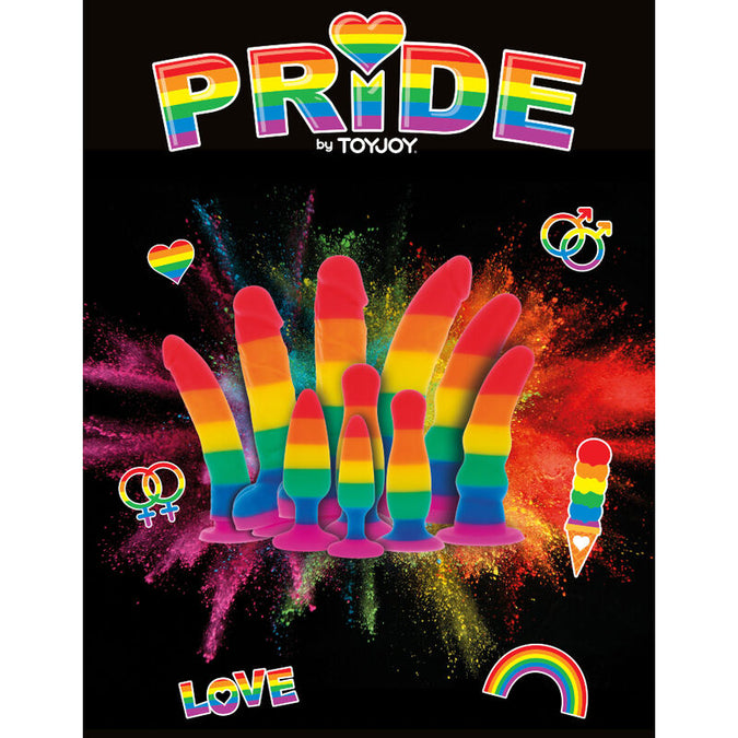 PRIDE - LGBT VLAG DILDO GOLVEND 17 CM