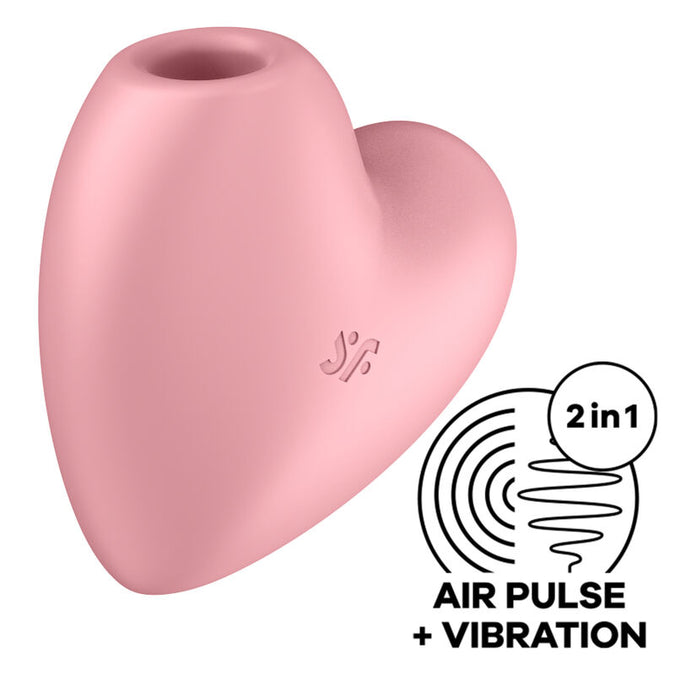 Satisfyer – Cutie Heart Air Pulse Stimulator & Vibrator Pink