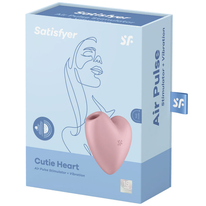 Satisfyer – Cutie Heart Air Pulse Stimulator & Vibrator Pink