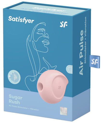 SATISFYER - SUGAR RUSH AIR PULSE STIMULATOR & VIBRATOR PINK