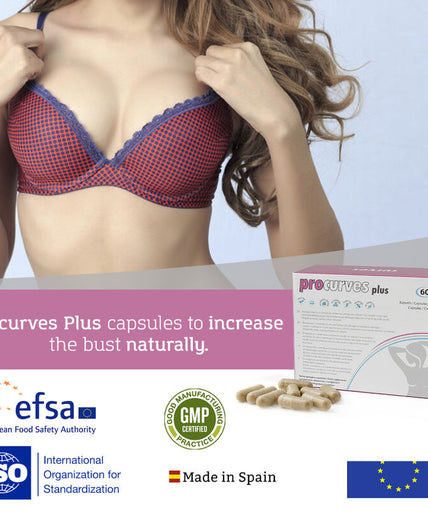 500 COSMETICA - PROCURVES PLUS CAPSULES VOOR NATUURLIJKE BORSTVERGROTING
